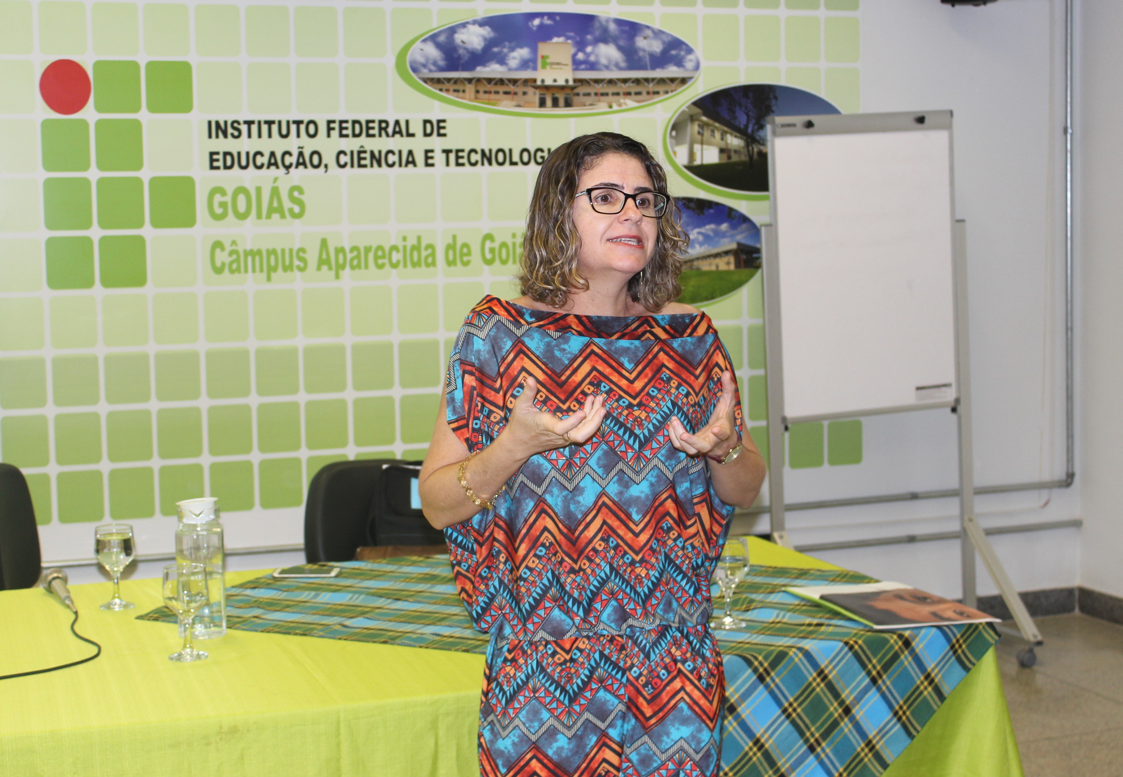 A palestra uniu duas atividades significativas para os cursos de licenciatura do IFG Aparecida de Goiânia